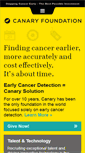 Mobile Screenshot of canaryfoundation.org